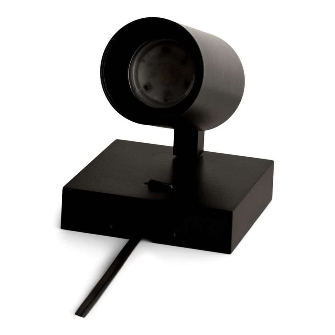 SpotOn1 HW Wandleuchte w/Switch Schwarz - Antidark - Schlafzimmer - Aluminium