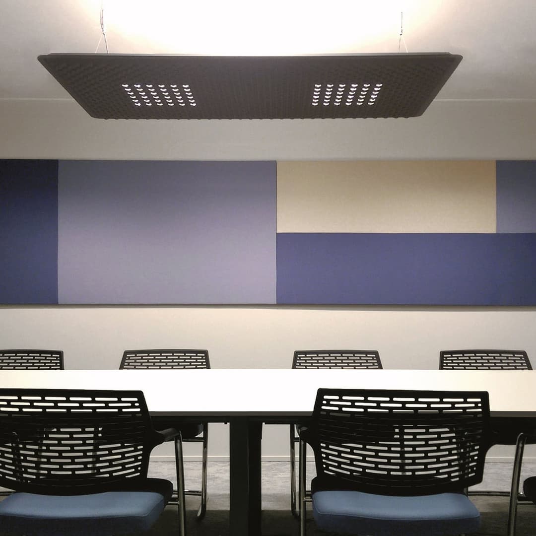 Eggboard Matrix Up/Down LED-Hängeleuchte, grau, 160 cm, 3.000 K - Artemide - Arbeitszimmer / Büro - Modern - Kunststoff - Einflammig