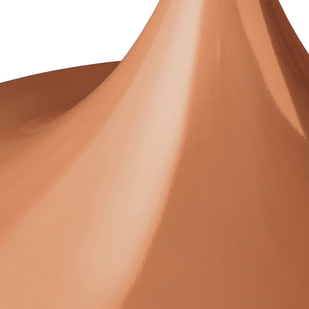 Semi Pendelleuchte Ø47 Glossy Roasted Pumpkin - GUBI - Wohnzimmer - Design - Metall - Einflammig