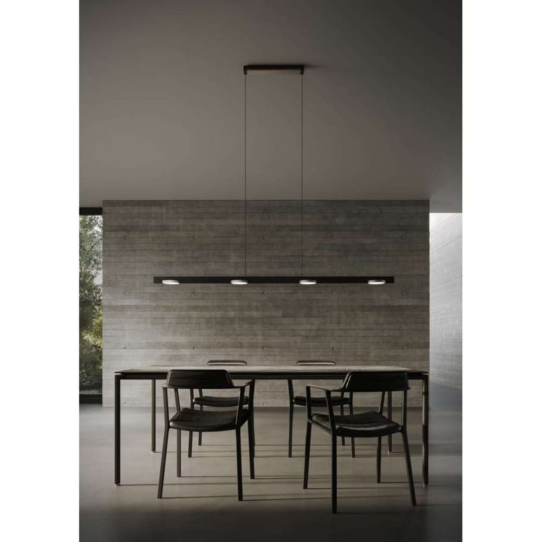 Inlay S1800 Linear Hängelampe, schwarz/gold - Light-Point LIGHT-POINT Design by Studio F.A. Porsche - Esszimmer - Aluminium