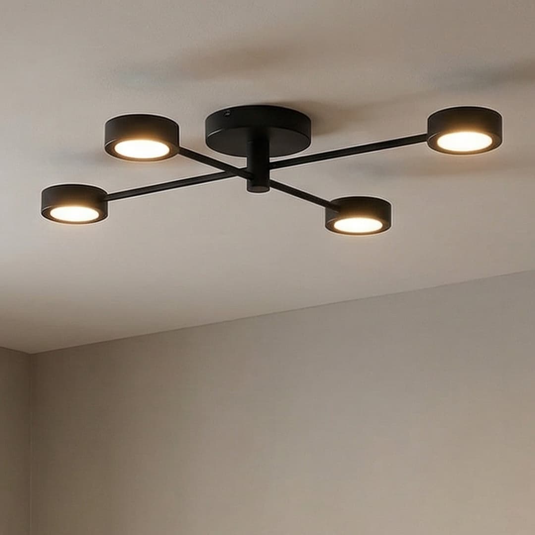 Clyde Flex 4-Rail Deckenleuchte Black - Nordlux - Schlafzimmer - Metall - Mehrflammig