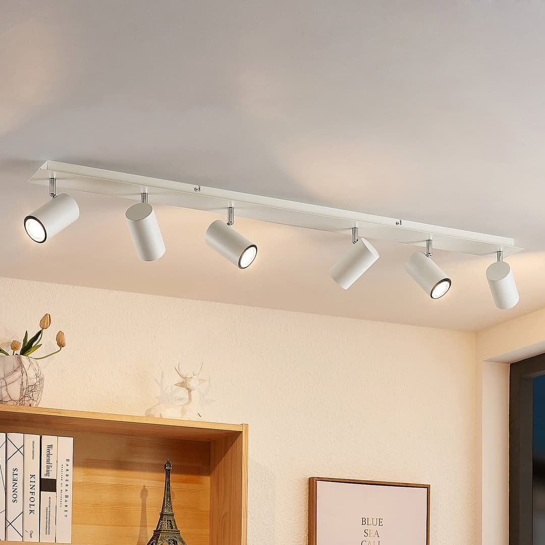 Joffrey 6 Deckenleuchte White - Lindby - Wohnzimmer - Modern - Metall - Mehrflammig