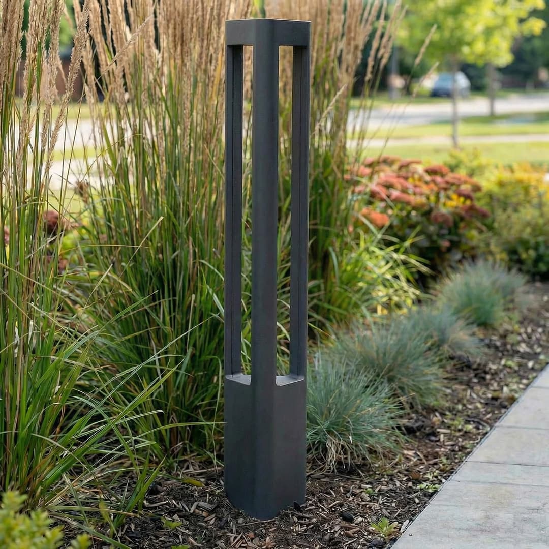 Pirron LED-Wegeleuchte, anthrazit, 80 cm, IP54 - Lucande - Terrasse - Modern - Metall - Einflammig