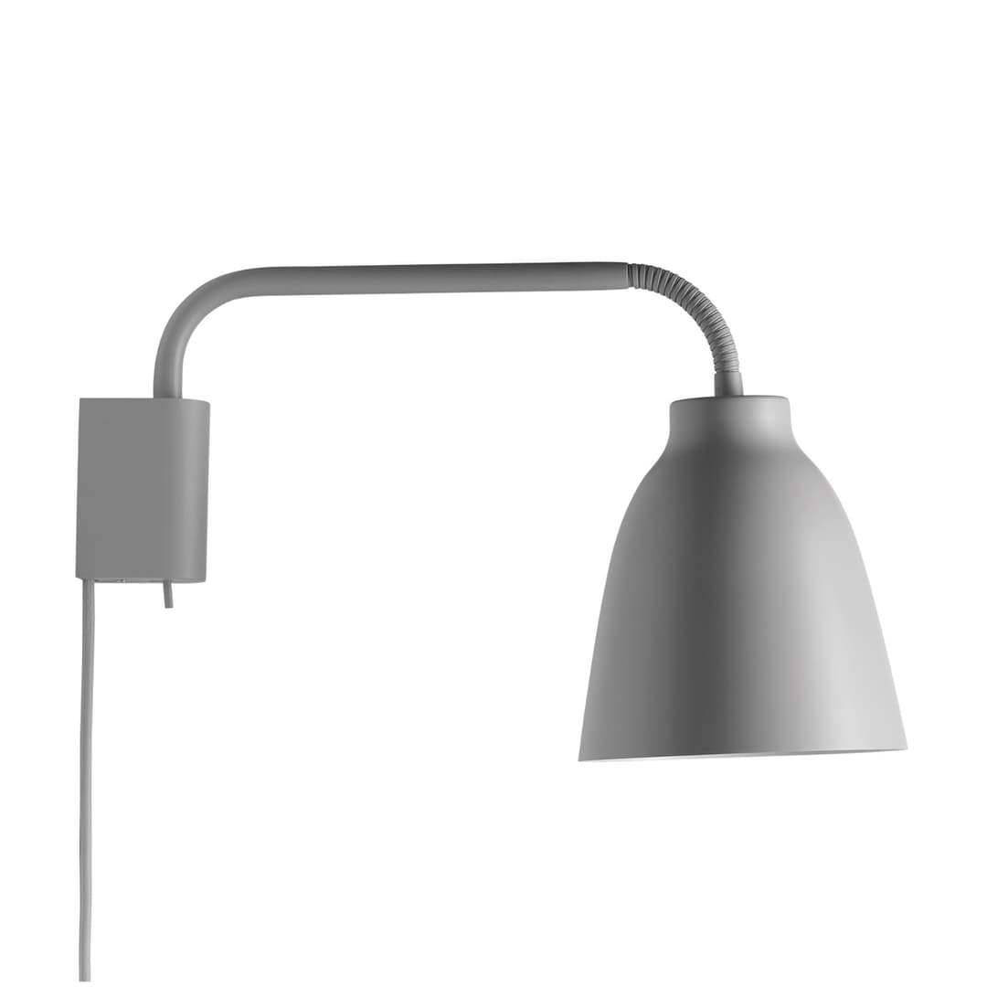 Caravaggio Read Wandleuchte Light Grey - Fritz Hansen - Wohnzimmer - Design - Metall - Einflammig