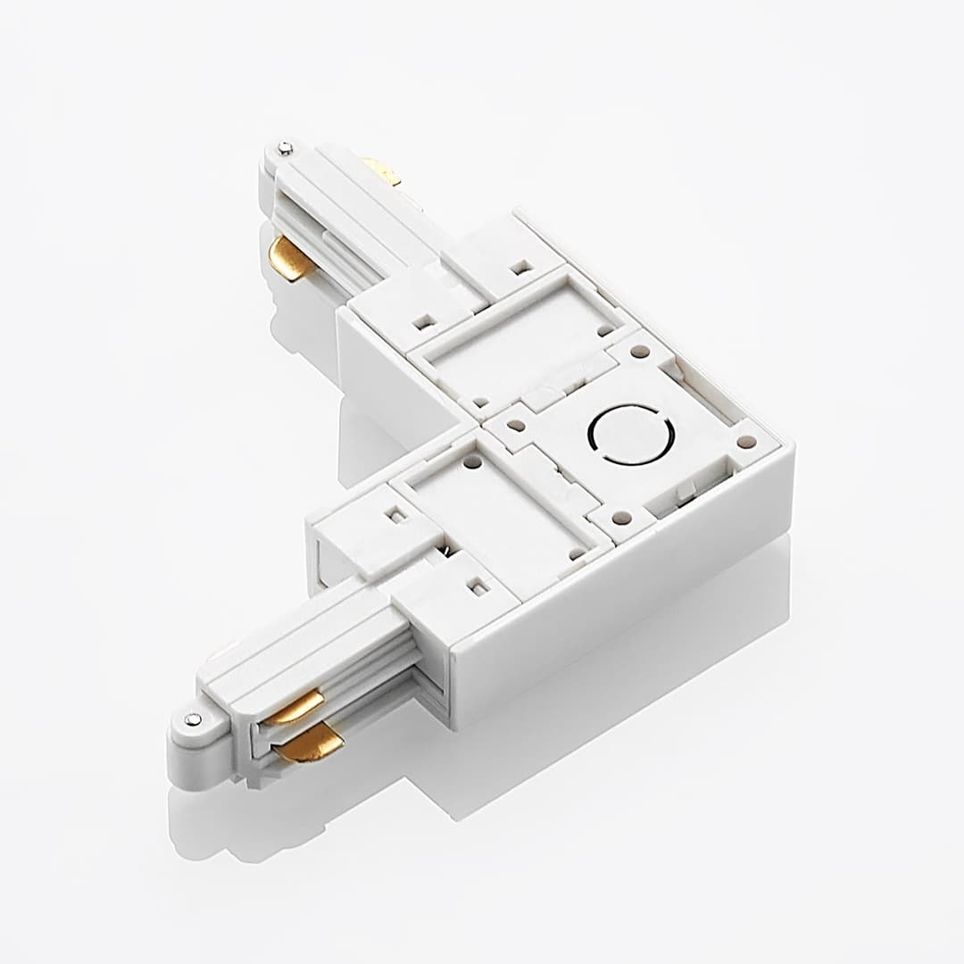 Linaro Track Ecke Connector Weiß - Lindby - Kunststoff