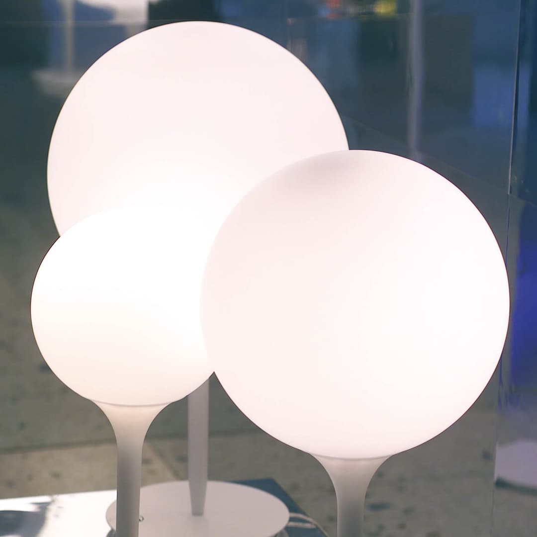 Castore 14 T Tischleuchte White - Artemide - Wohnzimmer - Design - Kunststoff - Kugel
