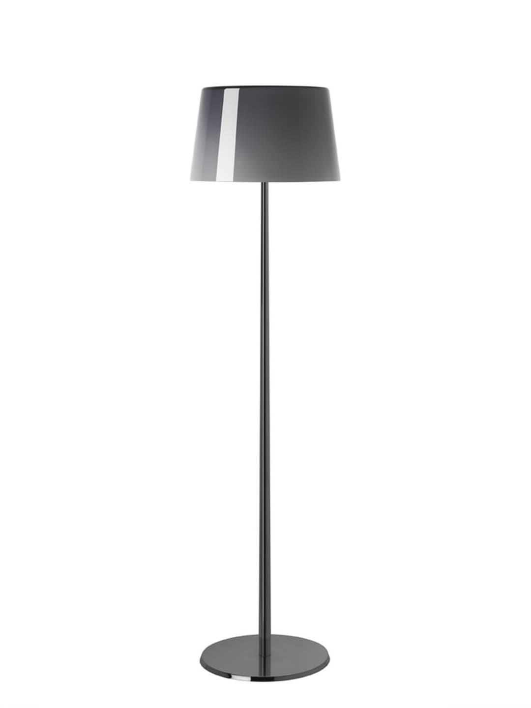 Lumiere XXL Stehleuchte Schwarz Chrom/Grau - Foscarini - Wohnzimmer - Aluminium