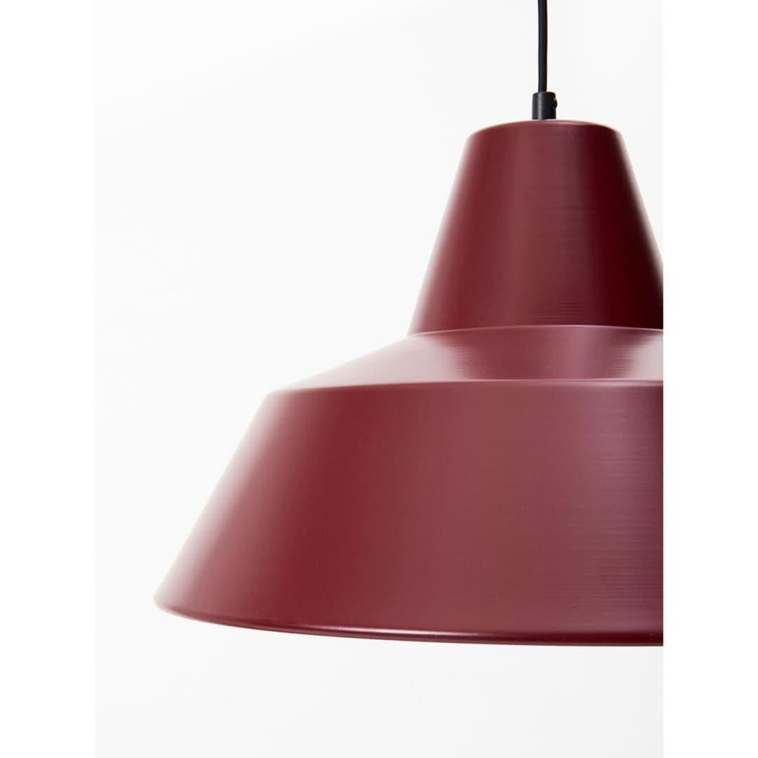 Workshop W5 Pendelleuchte, rot, Alu, E27 - Made By Hand - Esszimmer - Design - Aluminium - Einflammig