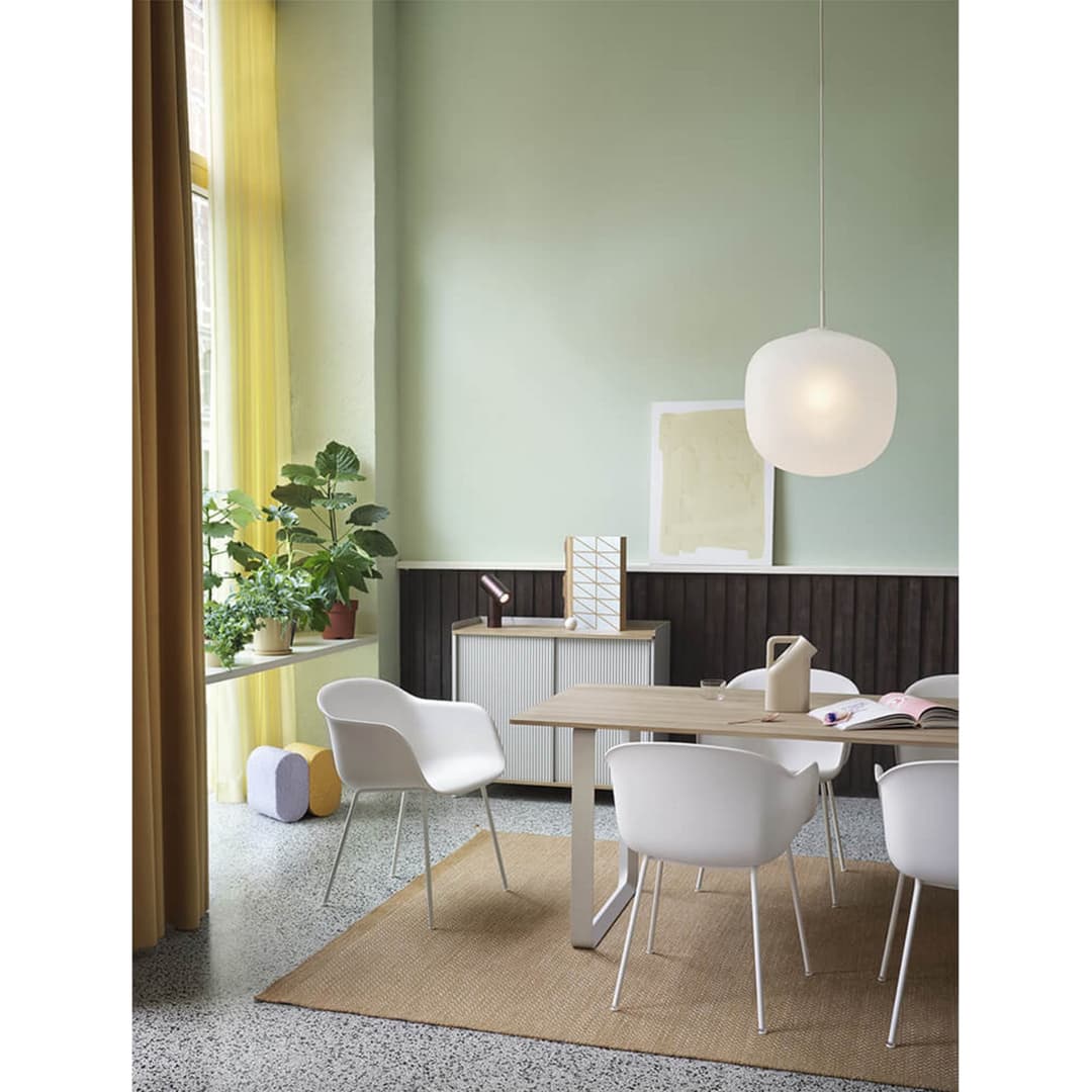 Rime Pendelleuchte Ø45 White/White - Muuto - Esszimmer - Glas