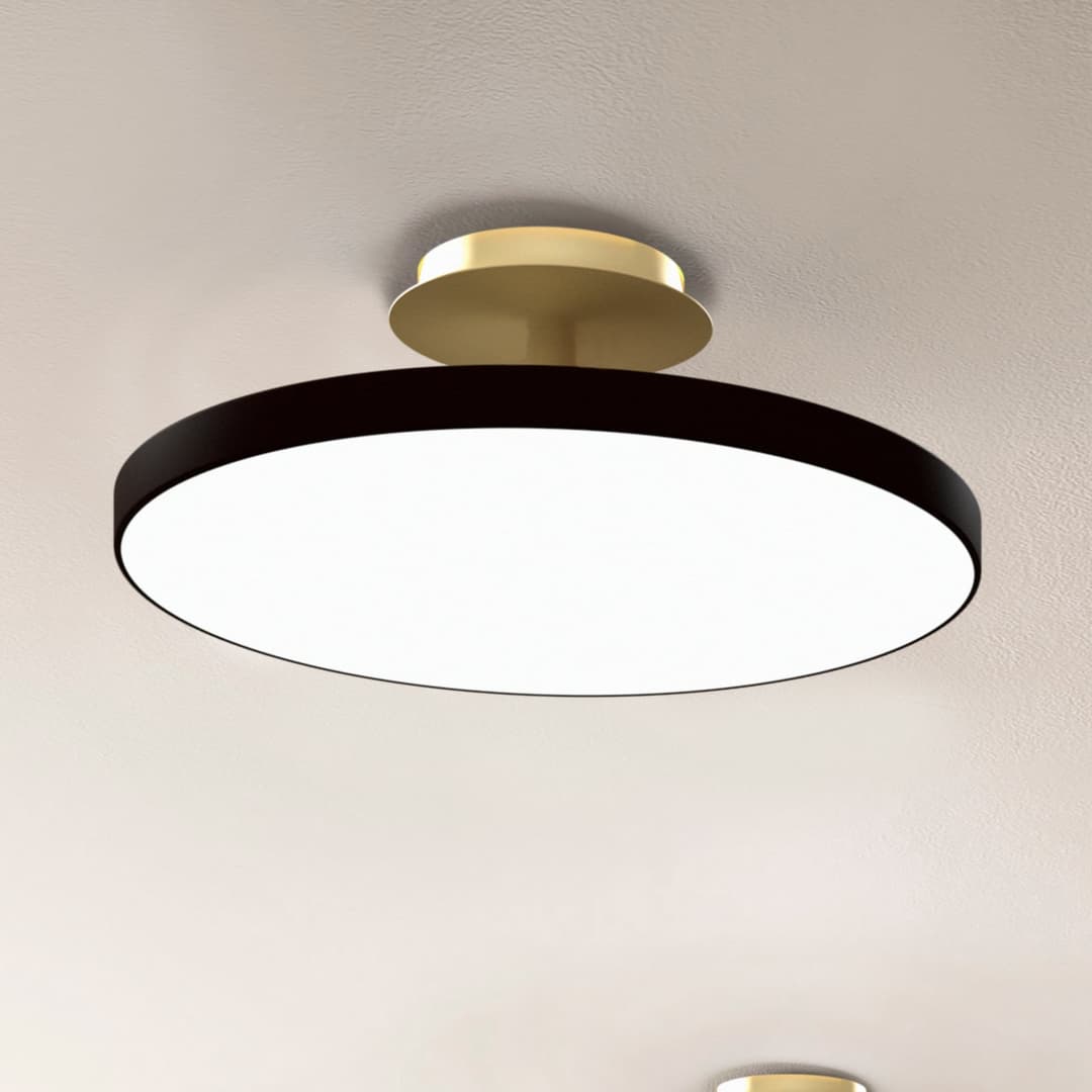 Asteria UP PLUS LED-Deckenlampe, schwarz, 40 cm, CCT - UMAGE - Wohnzimmer - Design - Metall - Mit Abstand