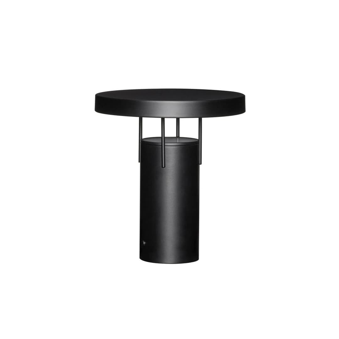 BringMe LED-Akku-Tischlampe, schwarz matt, Höhe 28cm - HÜBSCH - Terrasse - Modern - Metall - Einflammig