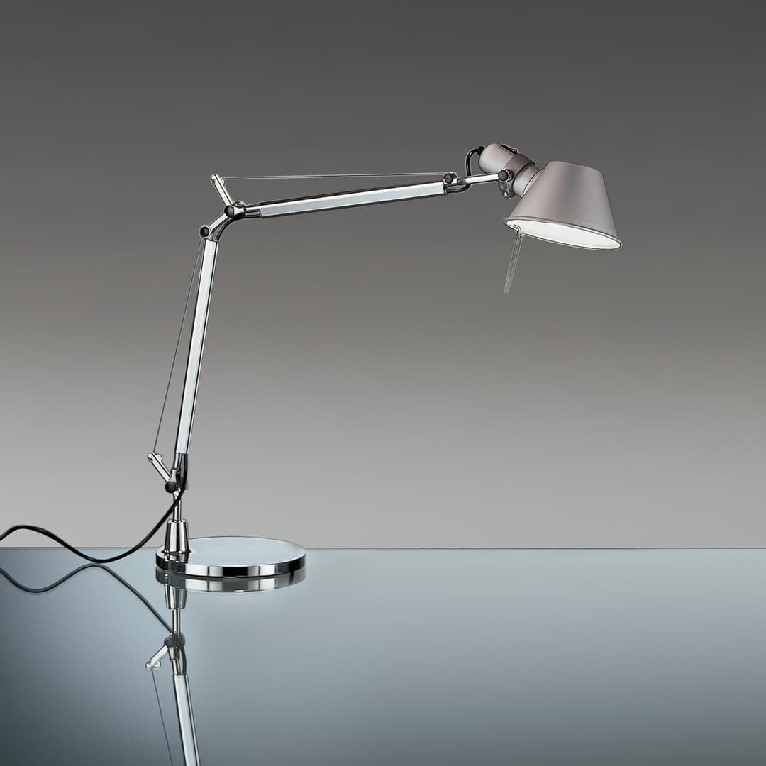 Tolomeo MINI Tischleuchte Alu LED 3.000 K - Artemide - Wohnzimmer - Design - Metall - Einflammig