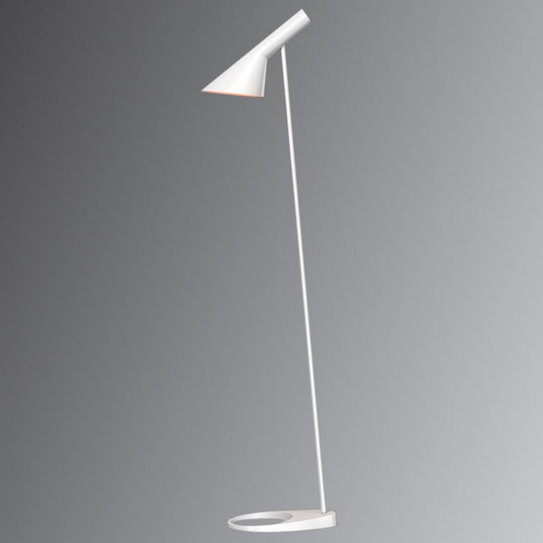AJ Stehleuchte, weiß - Louis Poulsen - Wohnzimmer - Design - Metall - Einflammig