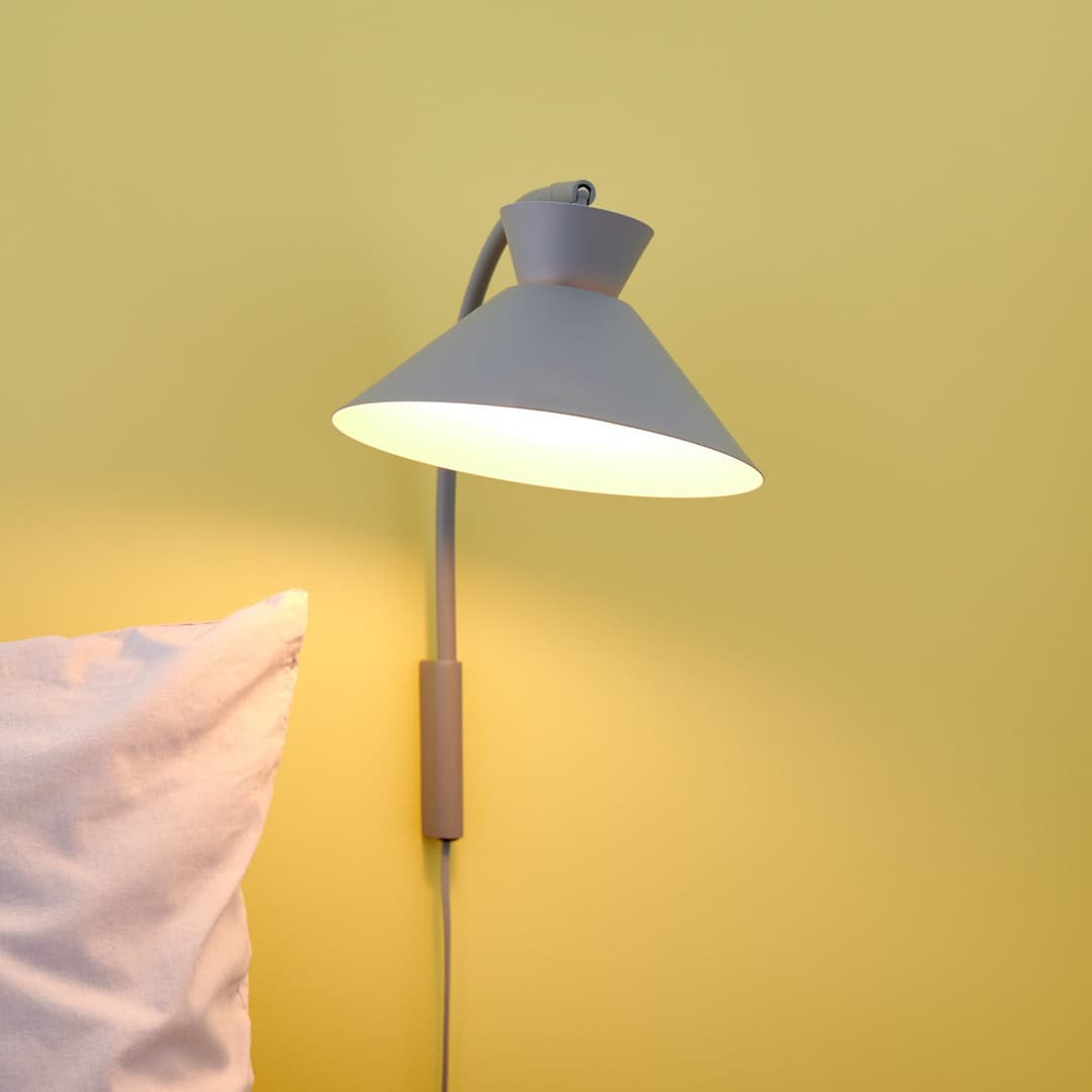 Dial Wandleuchte Grey - Nordlux - Wohnzimmer - Skandinavisch - Metall - Einflammig