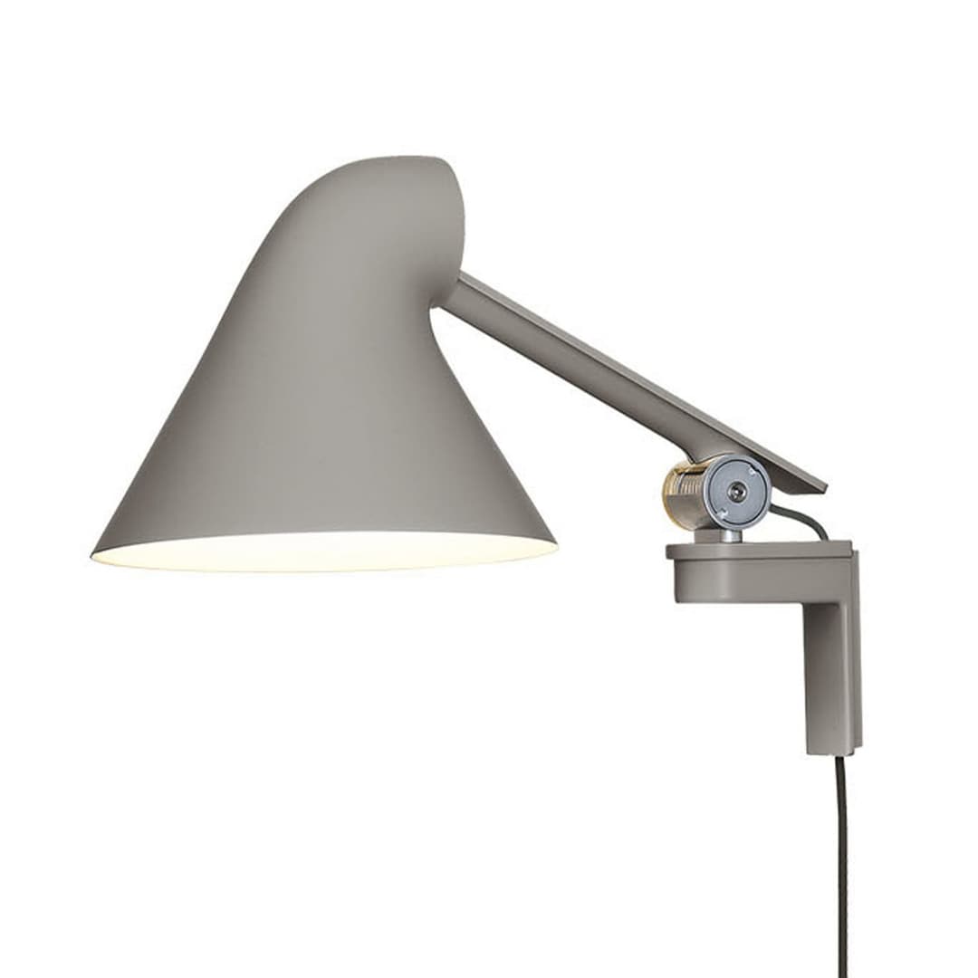 NJP Wandleuchte Kort Hell Grau - Louis Poulsen - Wohnzimmer - Design - Metall