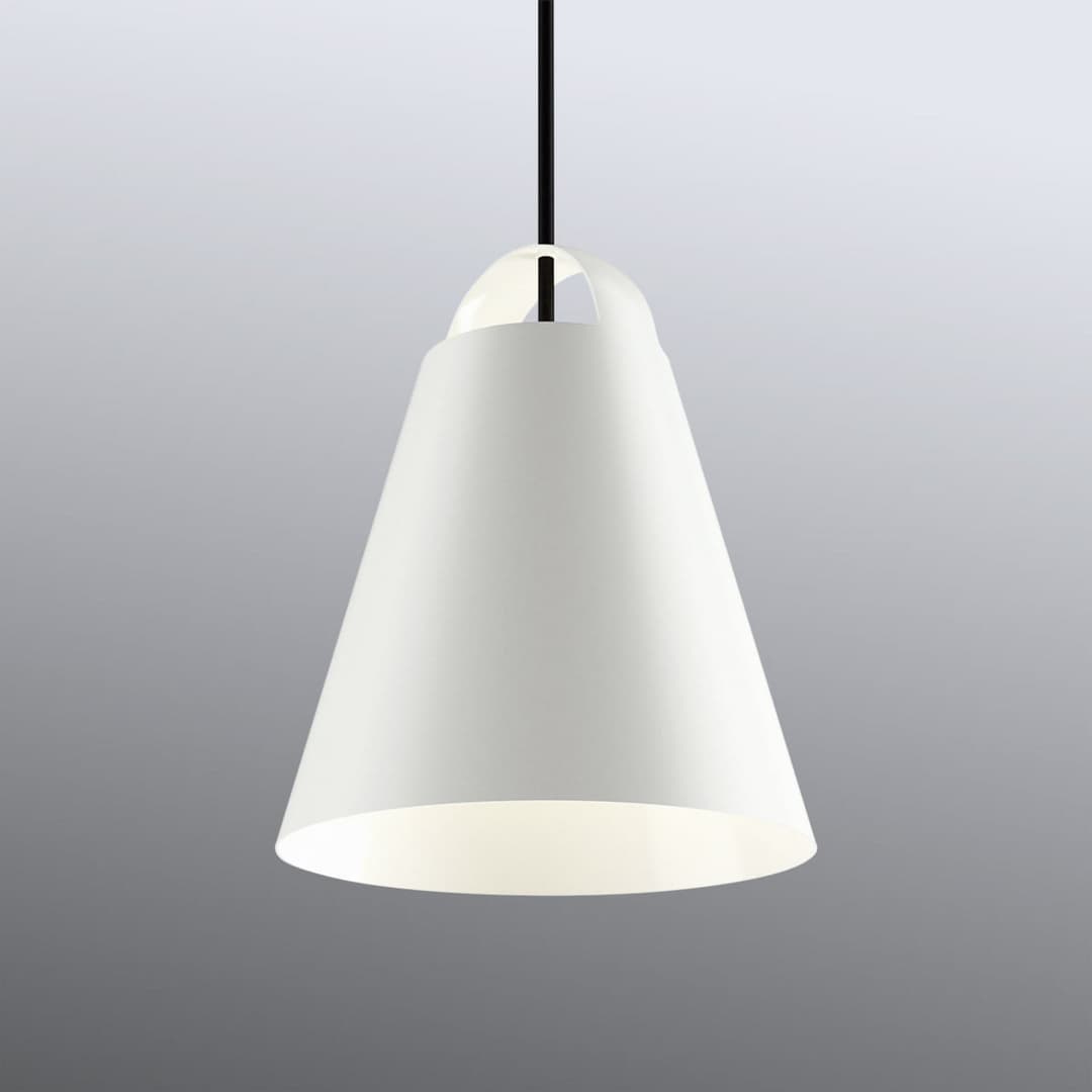 Above Pendelleuchte Ø25 cm Weiß - Louis Poulsen - Wohnzimmer - Design - Metall - Einflammig