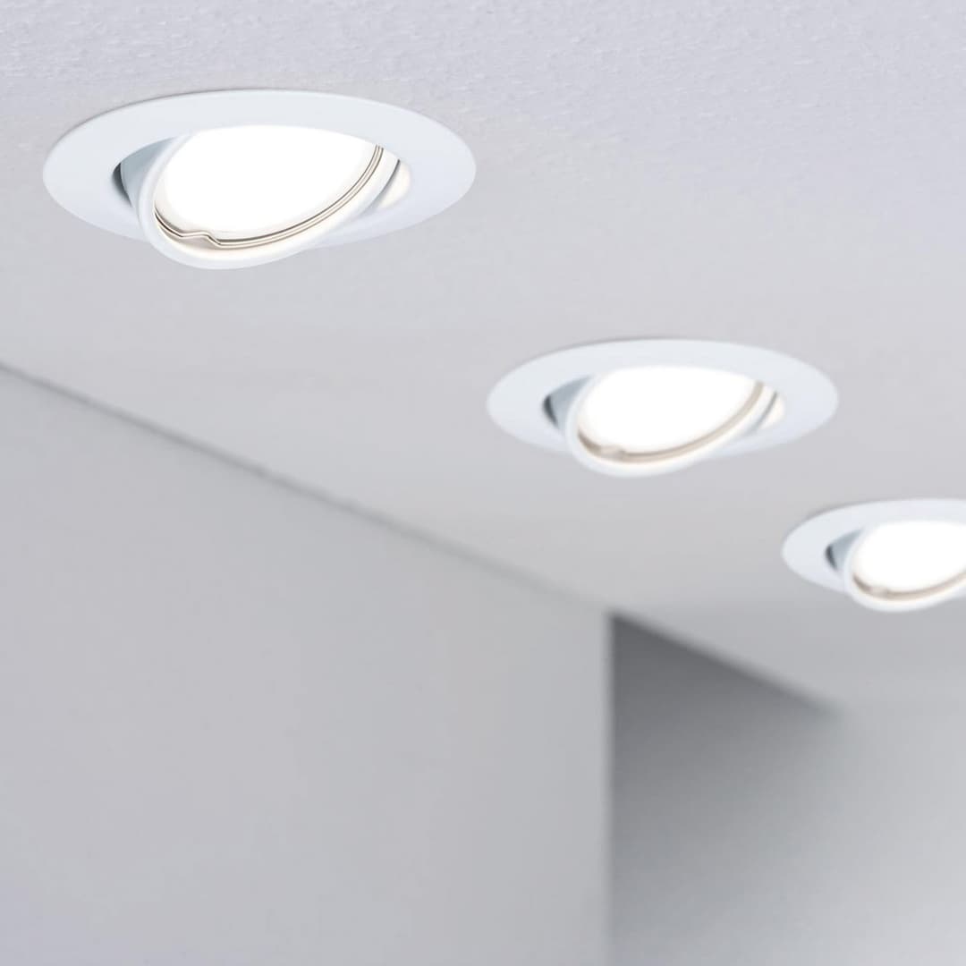 Base Einbaustrahler 10er-Set weiß - Paulmann - Wohnzimmer - Modern - Metall - Einflammig