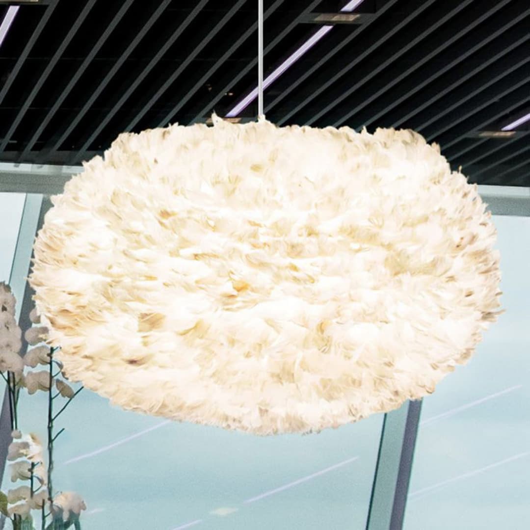 Eos Pendelleuchte X-Large Hell Braun/Weiß - UMAGE - Wohnzimmer - Design - Einflammig