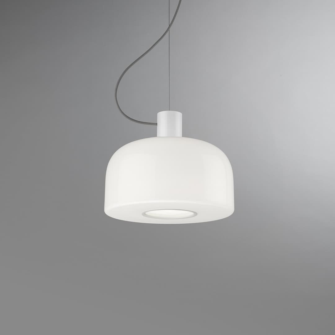 Bellhop Glas S1 Pendelleuchte White - Flos Bellhop Glass S1 - Wohnzimmer - Design - Einflammig
