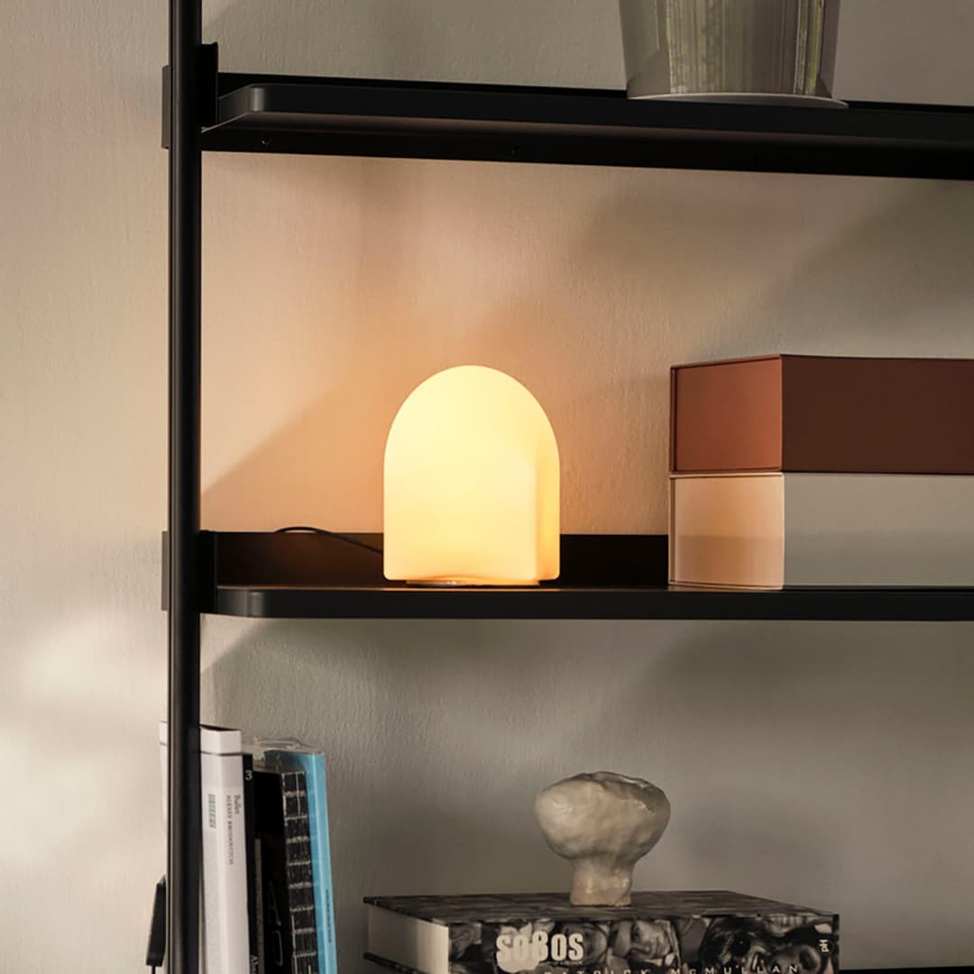 Parade 160 Tischleuchte Shell White - HAY - Wohnzimmer - Design - Glas