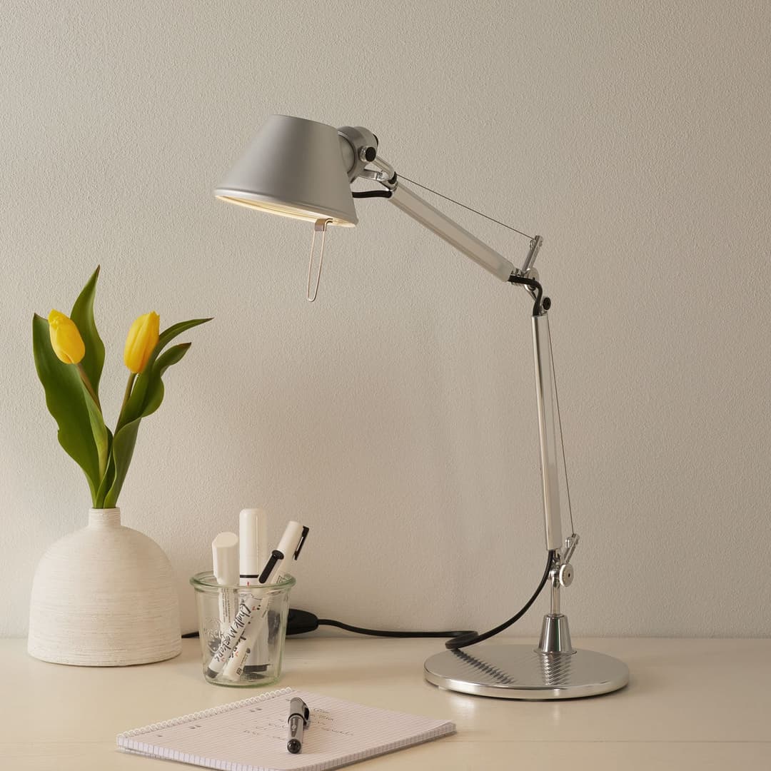 Tolomeo Micro Tischleuchte Alu - Artemide - Arbeitszimmer / Büro - Design - Metall - Einflammig