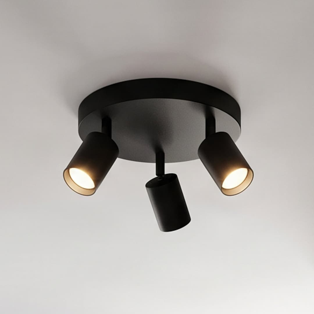 Brinja 3 Round Deckenleuchte Black - Arcchio - Flurbereich - Modern - Aluminium - Mehrflammig