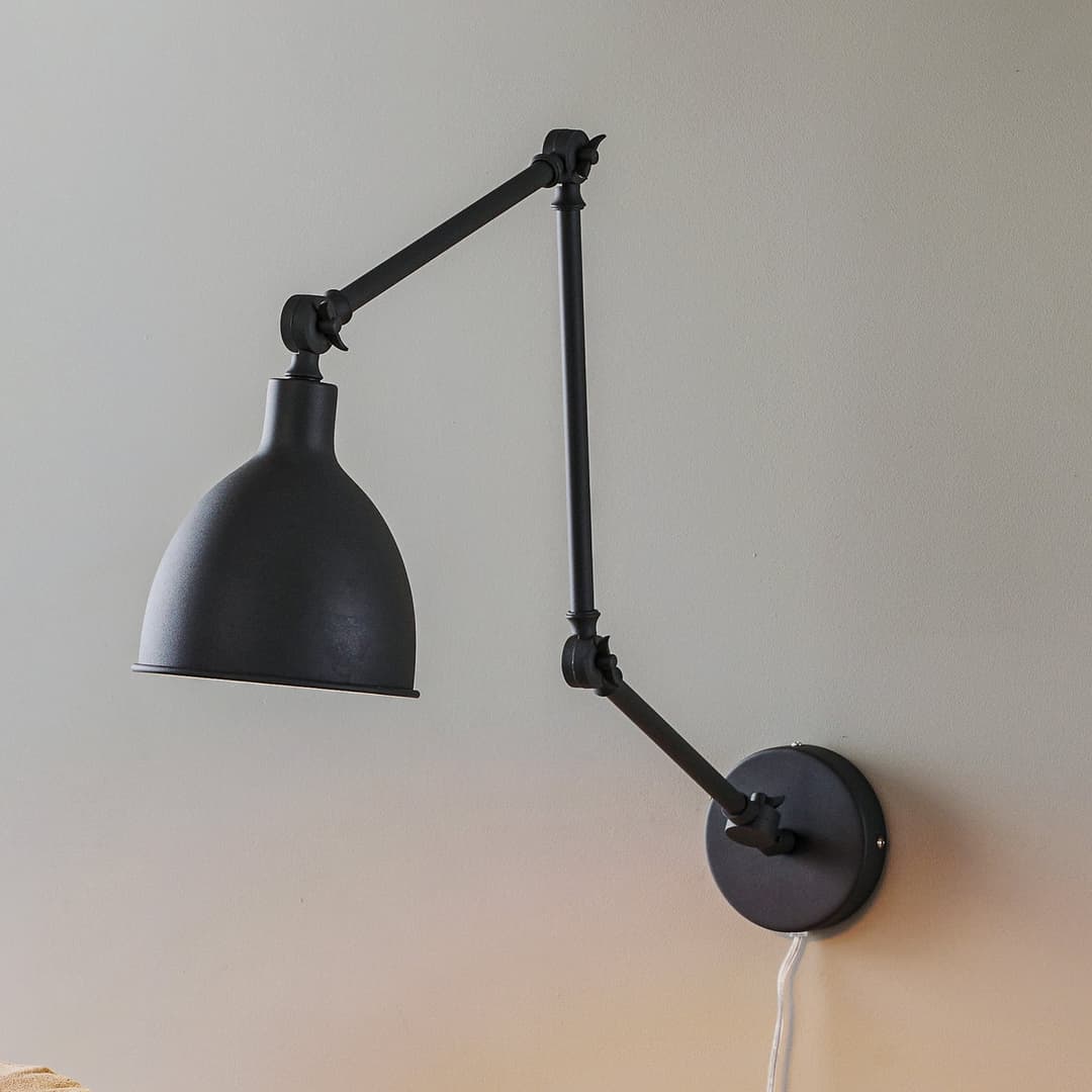 Bazar Wandleuchte Grey - By Rydéns - Wohnzimmer - Skandinavisch - Metall