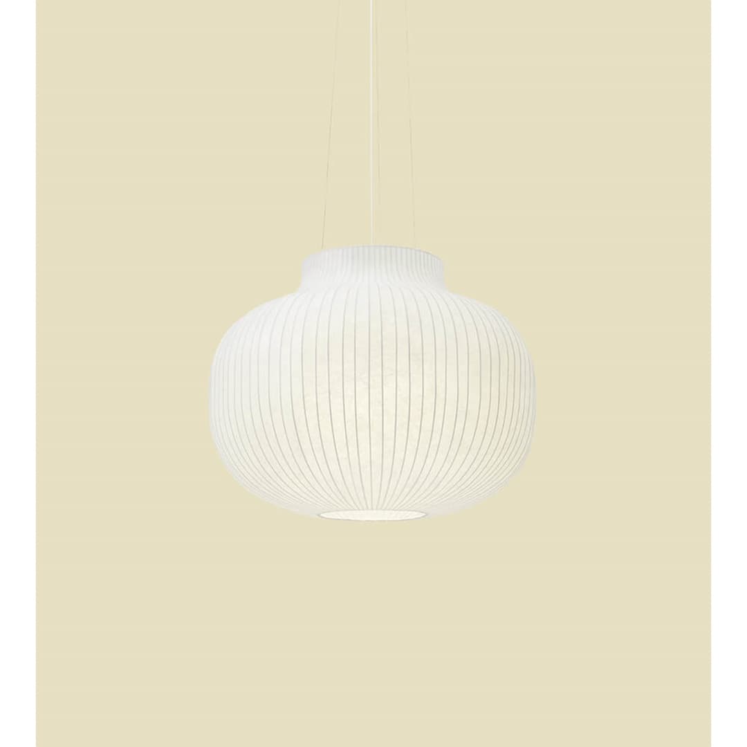 Strand Pendelleuchte Closed Ø80 White - Muuto - Esszimmer - Kunststoff