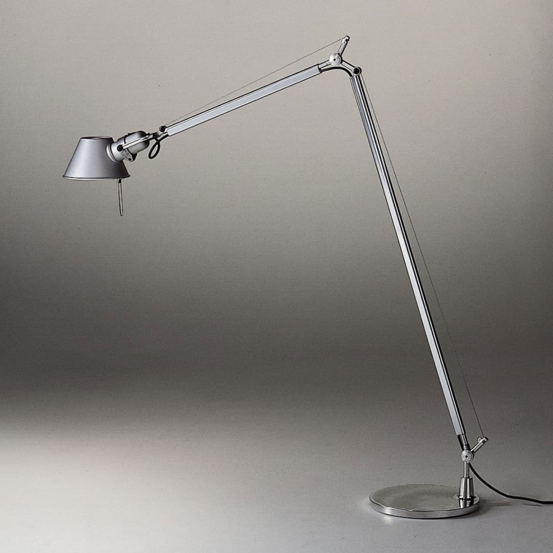 Tolomeo Reading LED-Stehleuchte, Alu, 3.000 K - Artemide - Wohnzimmer - Design - Metall - Einflammig