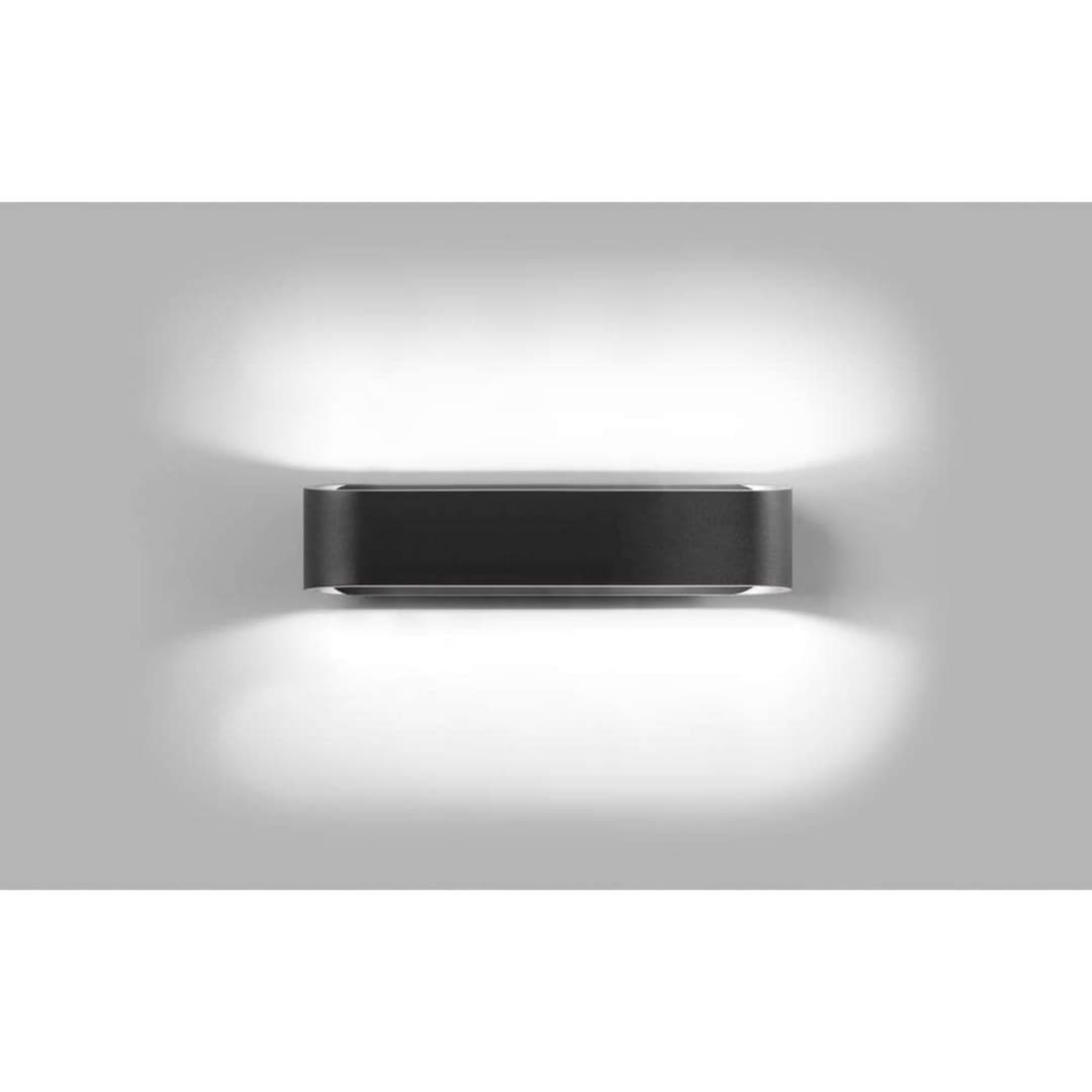 Aura W2 Wandleuchte 2700/3000K Black - LIGHT-POINT - Wohnzimmer - Aluminium