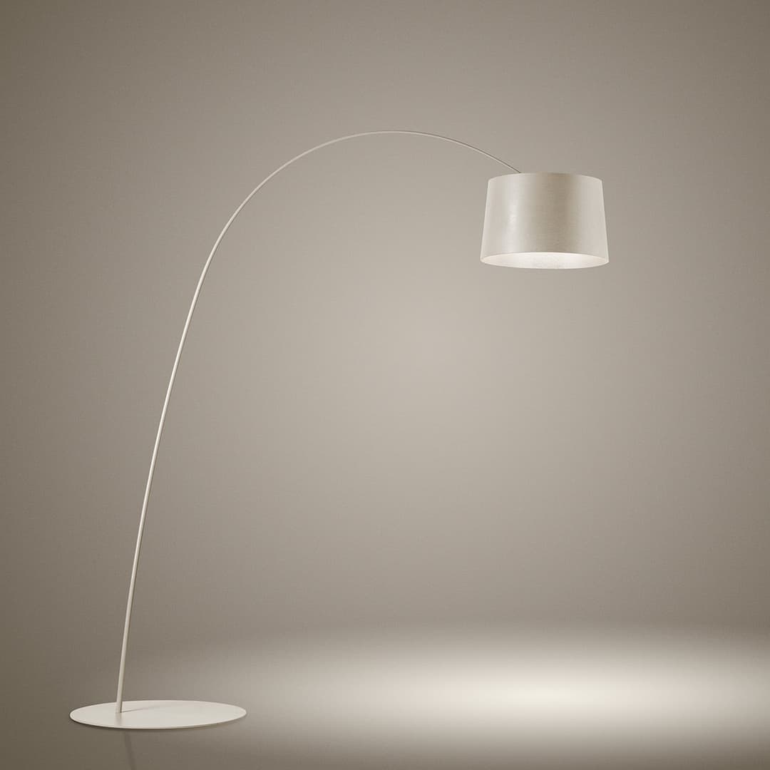 Twice as Twiggy LED Stehleuchte Grau - Foscarini - Wohnzimmer - Metall