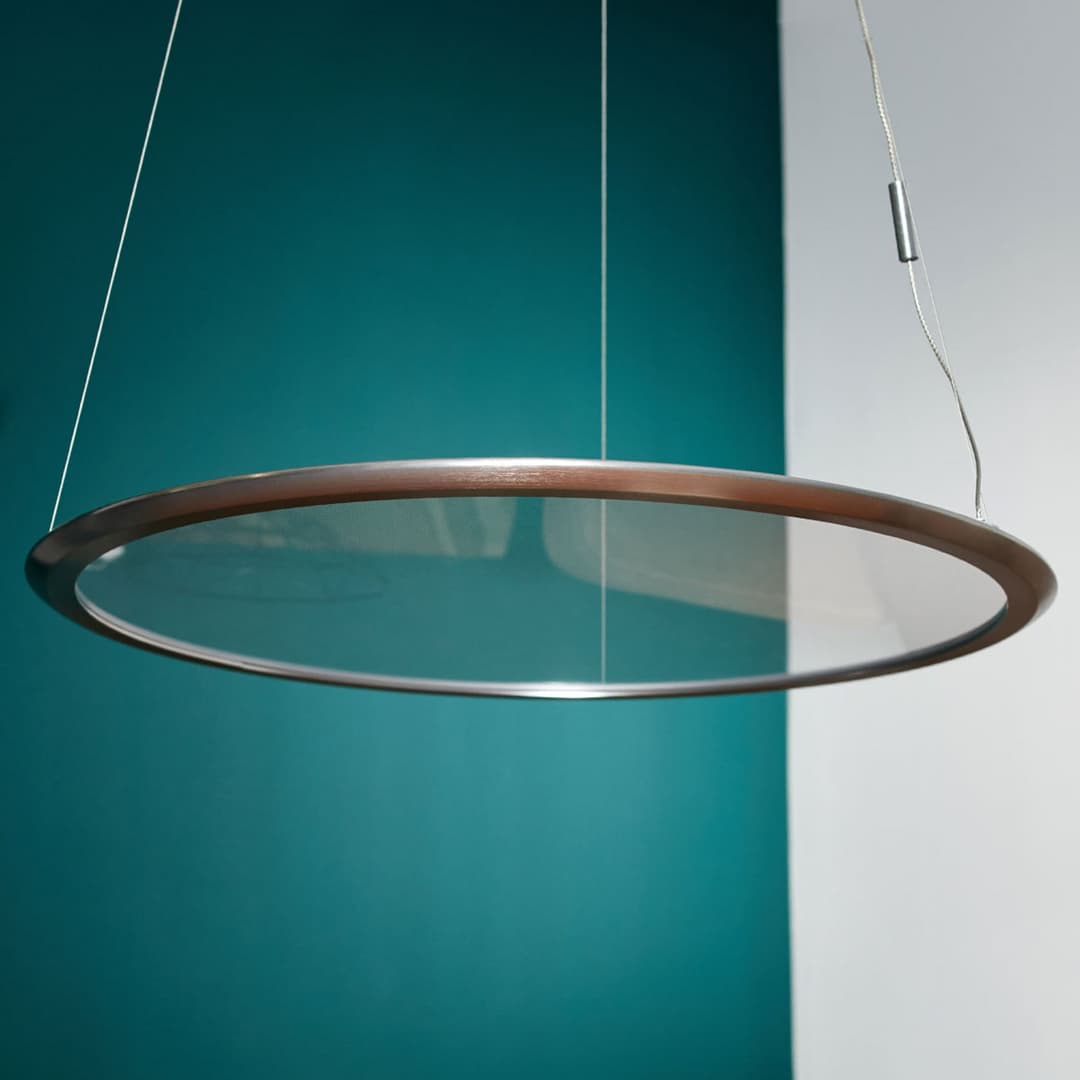 Discovery Hängeleuchte horizontal alu - Artemide - Wohnzimmer - Design - Metall - Einflammig