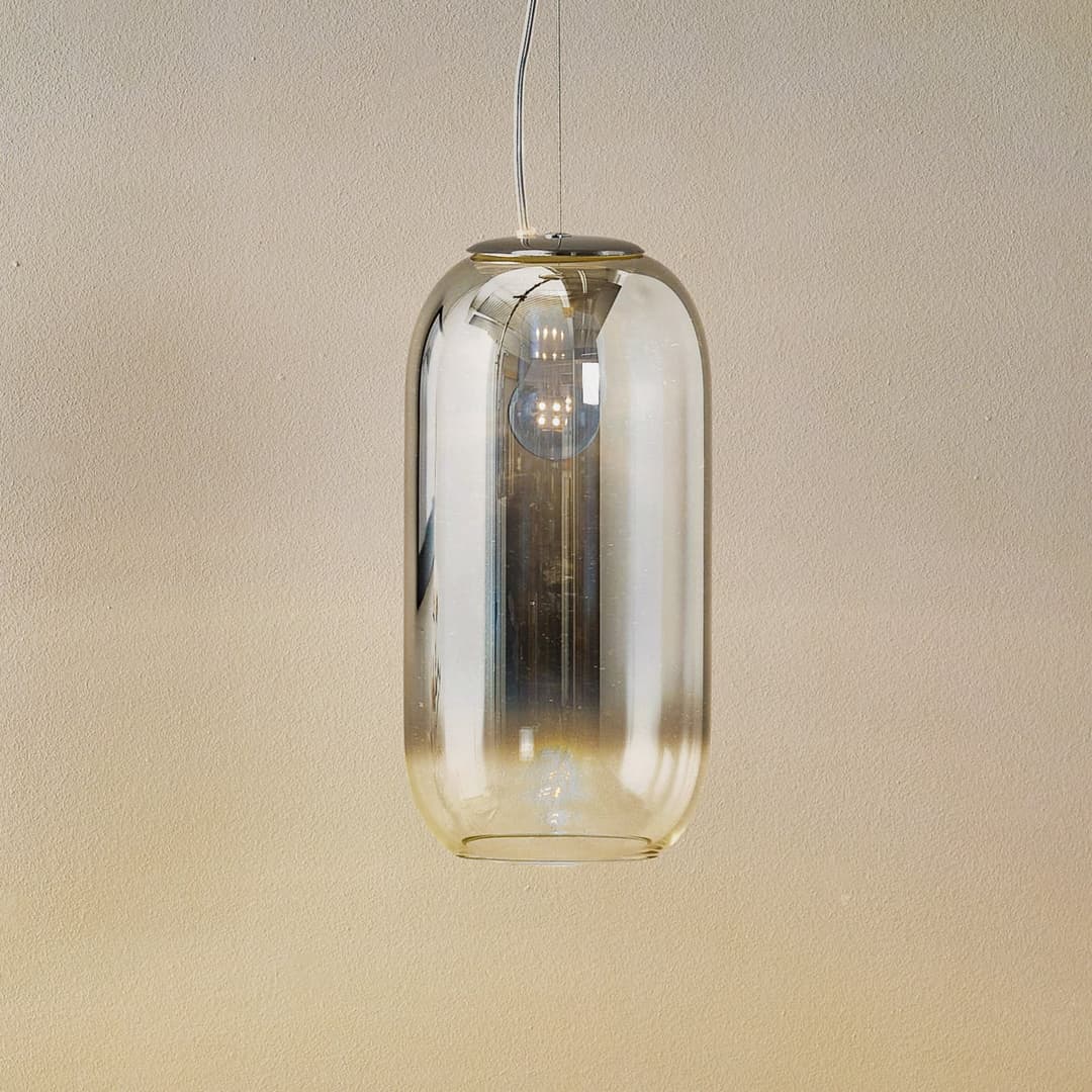 Gople Mini Pendelleuchte Silver - Artemide - Wohnzimmer - Design - Glas - Einflammig