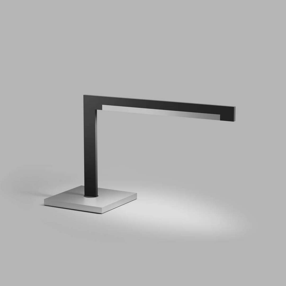 Inlay T2 Linear Tischleuchte, schwarz/silber - Light-Point LIGHT-POINT Design by Studio F.A. Porsche - Wohnzimmer - Aluminium