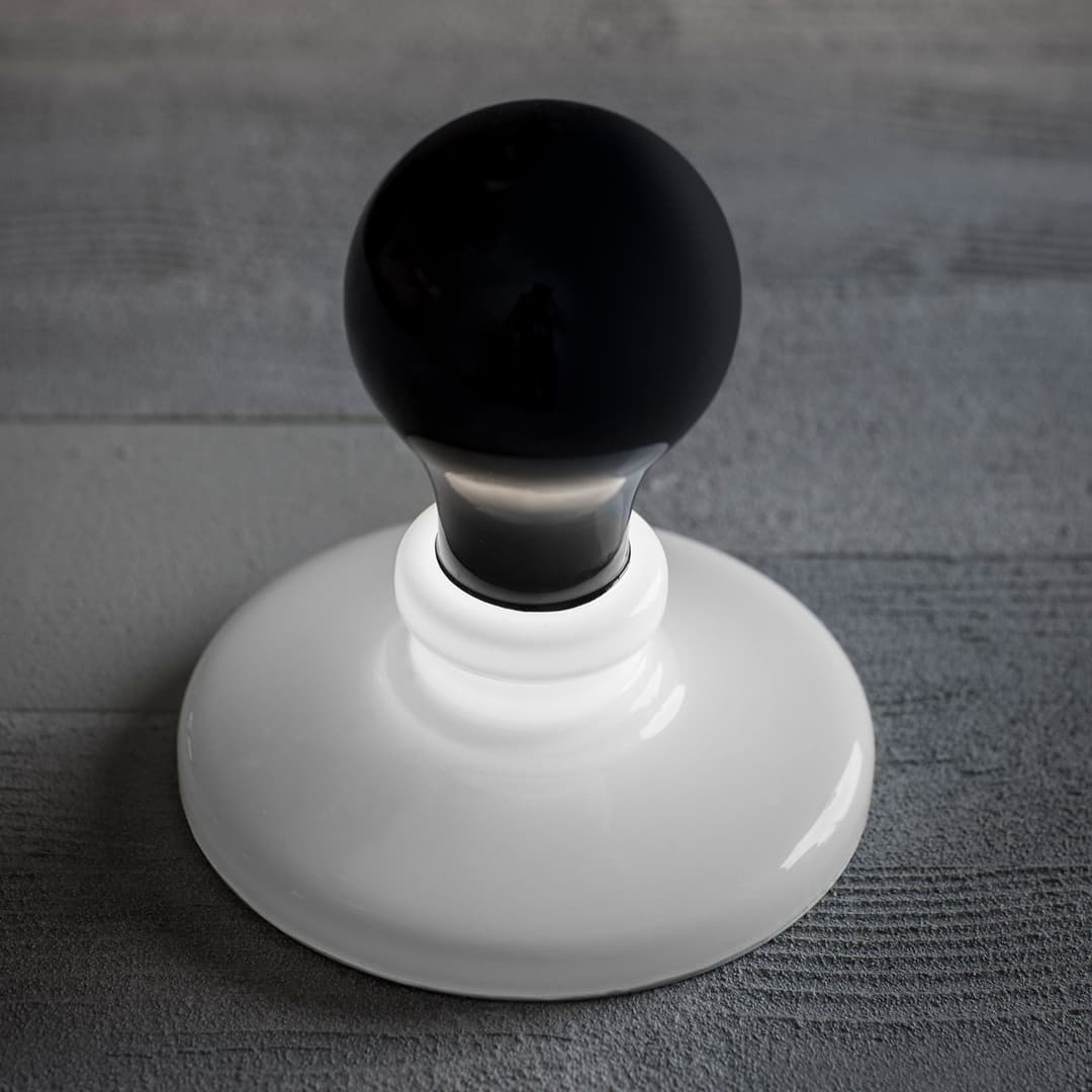 Light Bulb Tischleuchte Schwarz - Foscarini Black Light - Wohnzimmer - Design - Glas