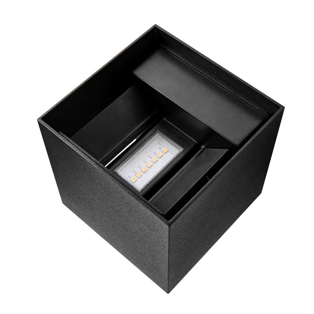 Milda Kubi Außenwandleuchte Black - Nordlux - Modern - Aluminium - Bündig