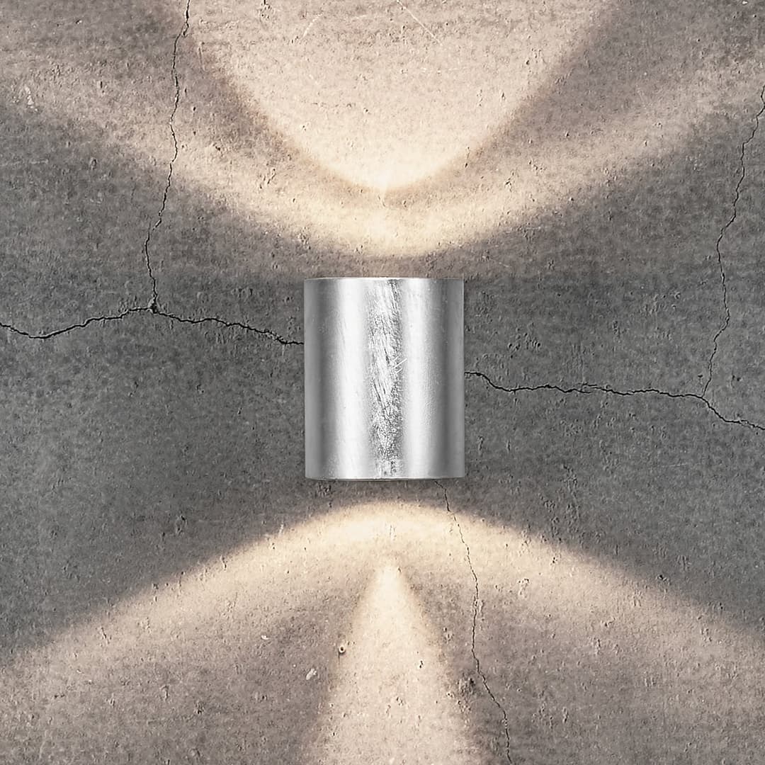 Canto 2 Wandlampe galvanisiert 10 cm up/down IP44 - Nordlux - Modern - Metall - Mehrflammig