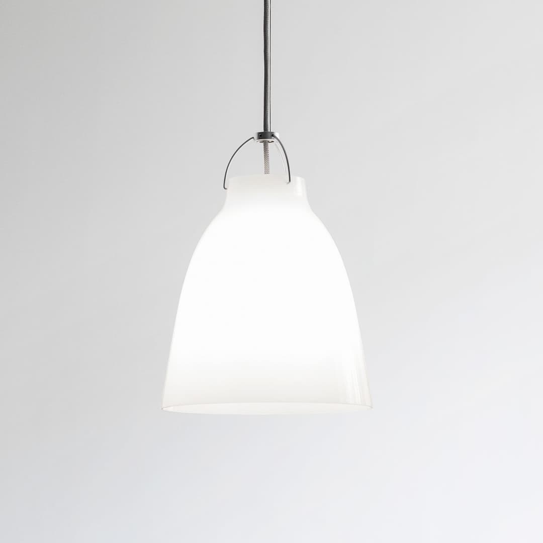 Caravaggio™ P2 Pendelleuchte Opal - Fritz Hansen Caravaggio P2 - Wohnzimmer - Design - Glas - Einflammig