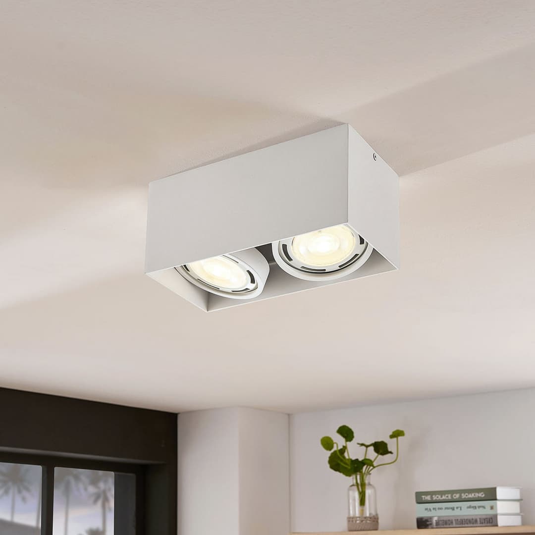 Mabel 2 Deckenleuchte Square Weiß - Arcchio - Küche - Modern - Metall - Eckig