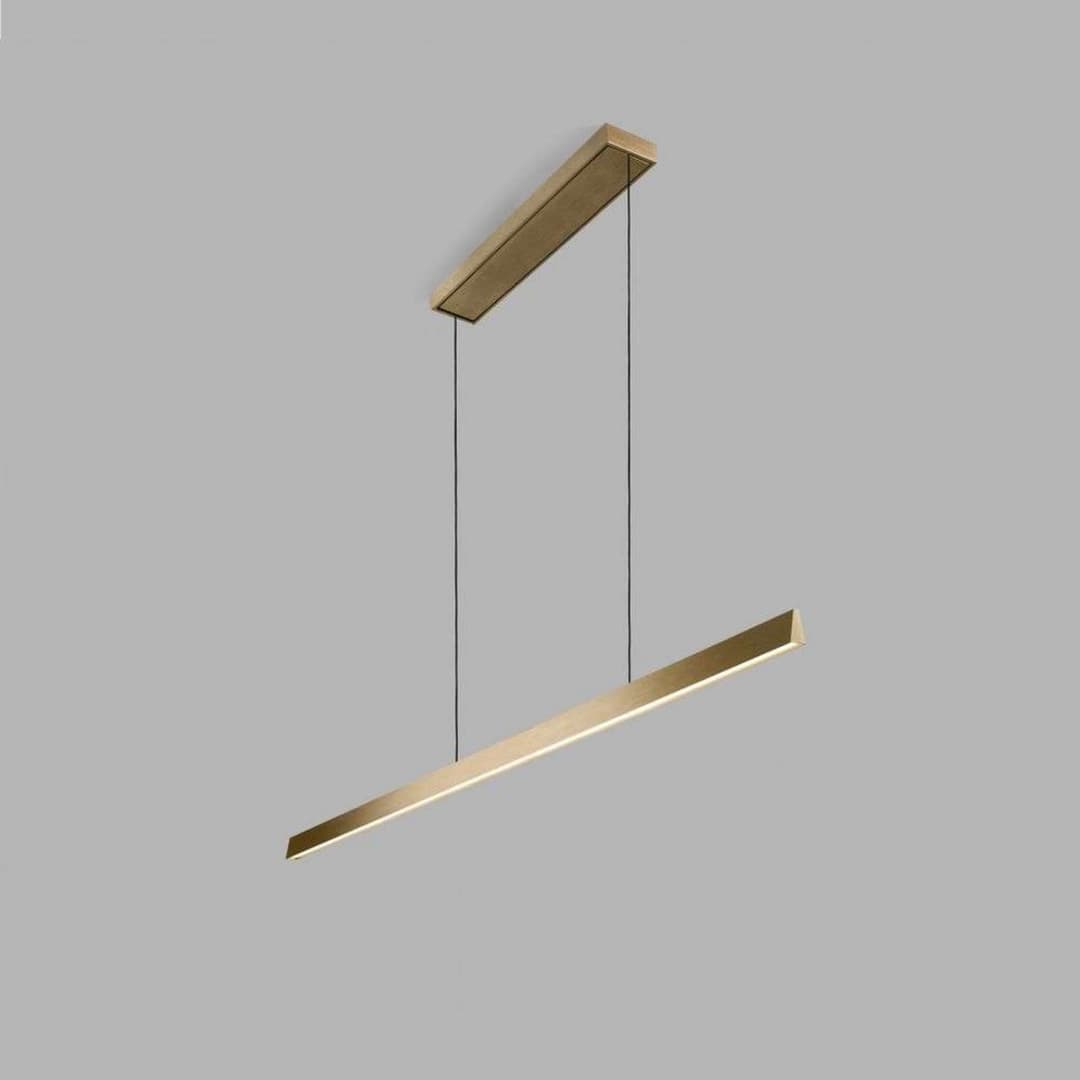 Edge Linear S1500 Pendelleuchte Brass - LIGHT-POINT - Esszimmer - Aluminium