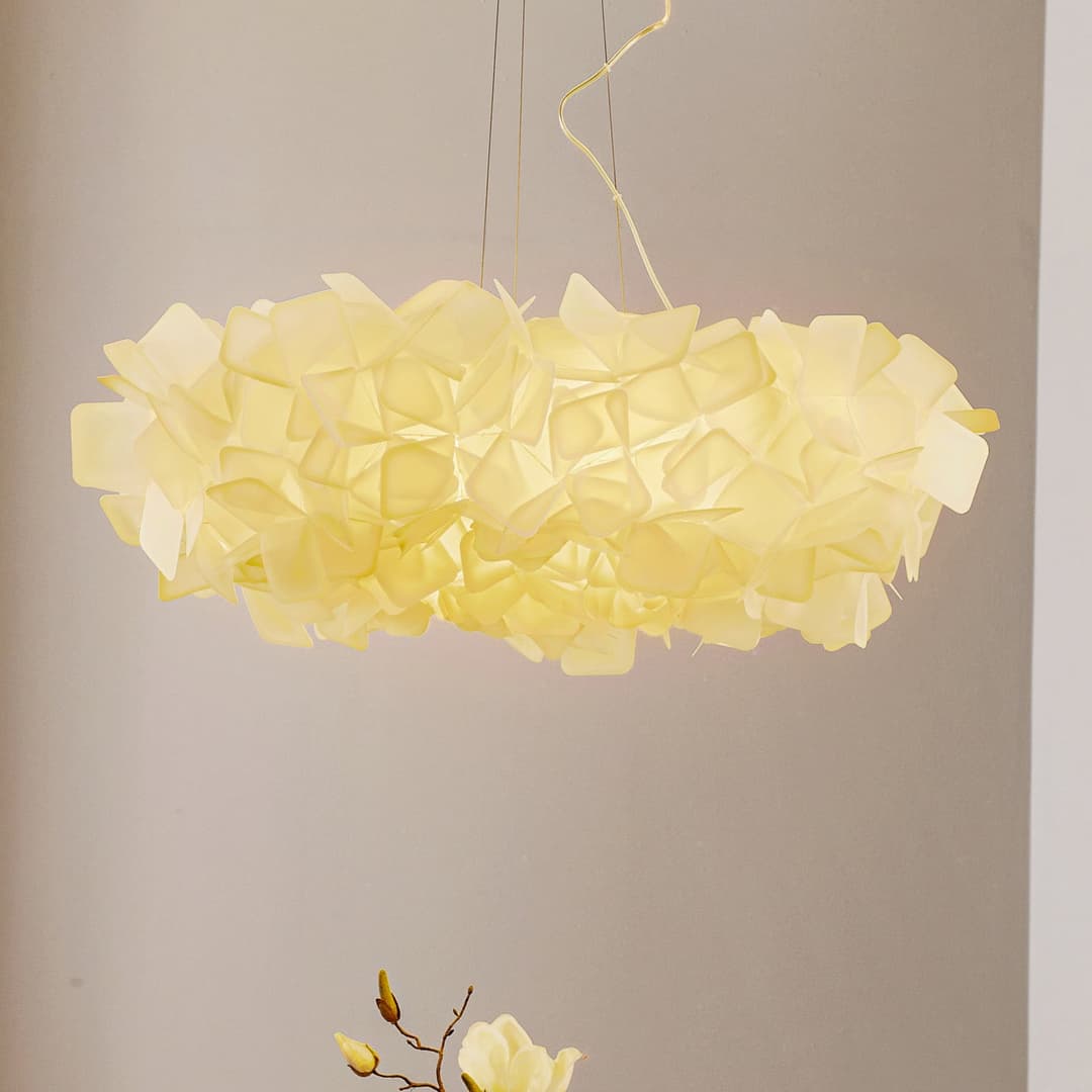 Clizia Pendelleuchte L Weiß - SLAMP - Wohnzimmer - Design - Kunststoff