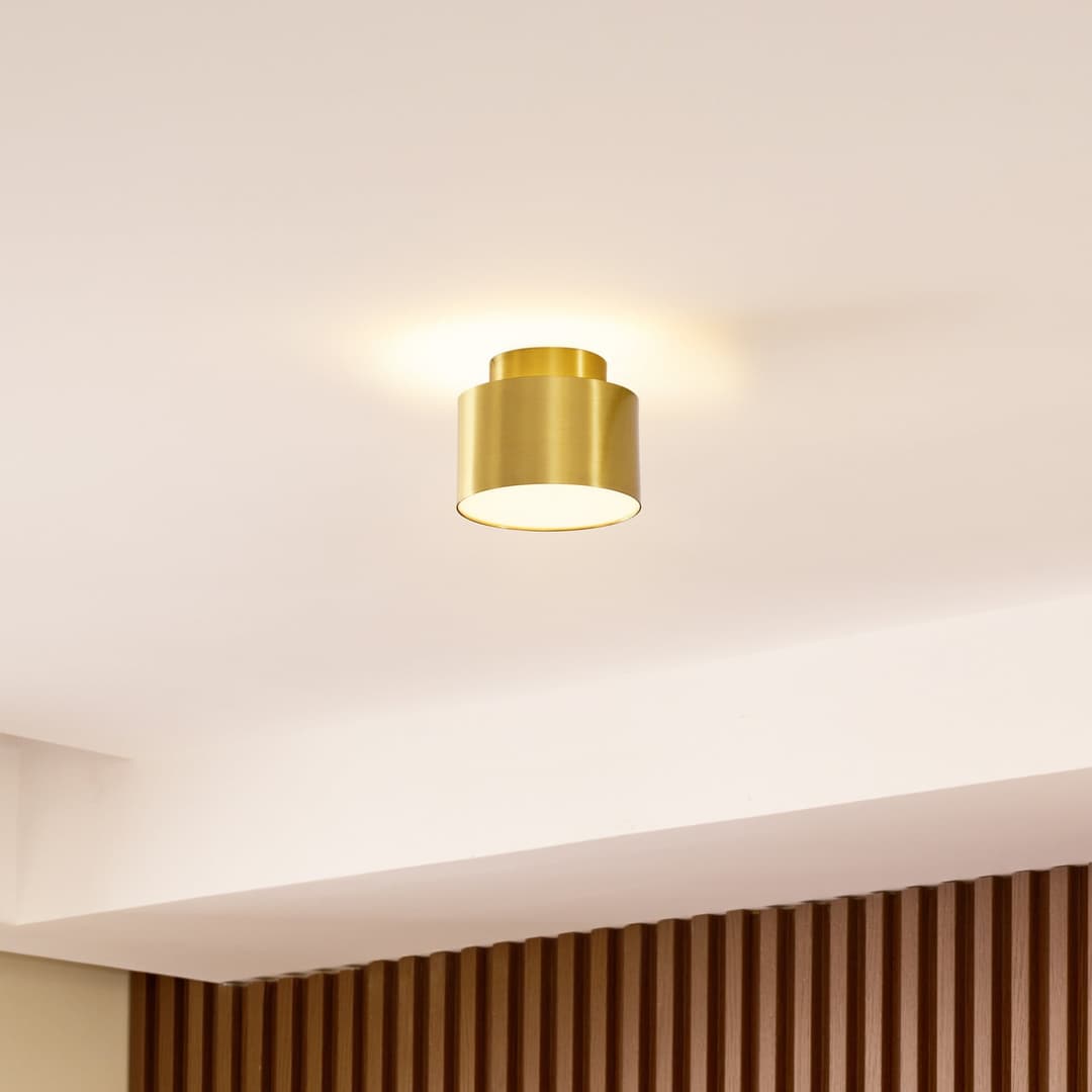 Nivoria LED Spotlight Backlight Ø11 Gold - Lindby - Wohnzimmer - Modern - Aluminium - Rund