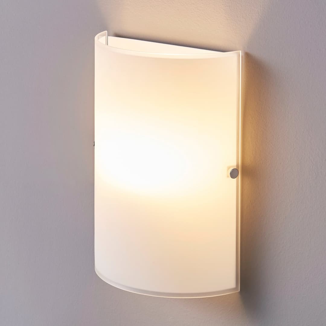 Giulia Wandleuchte White - Lindby - Wohnzimmer - Modern - Glas - Eckig