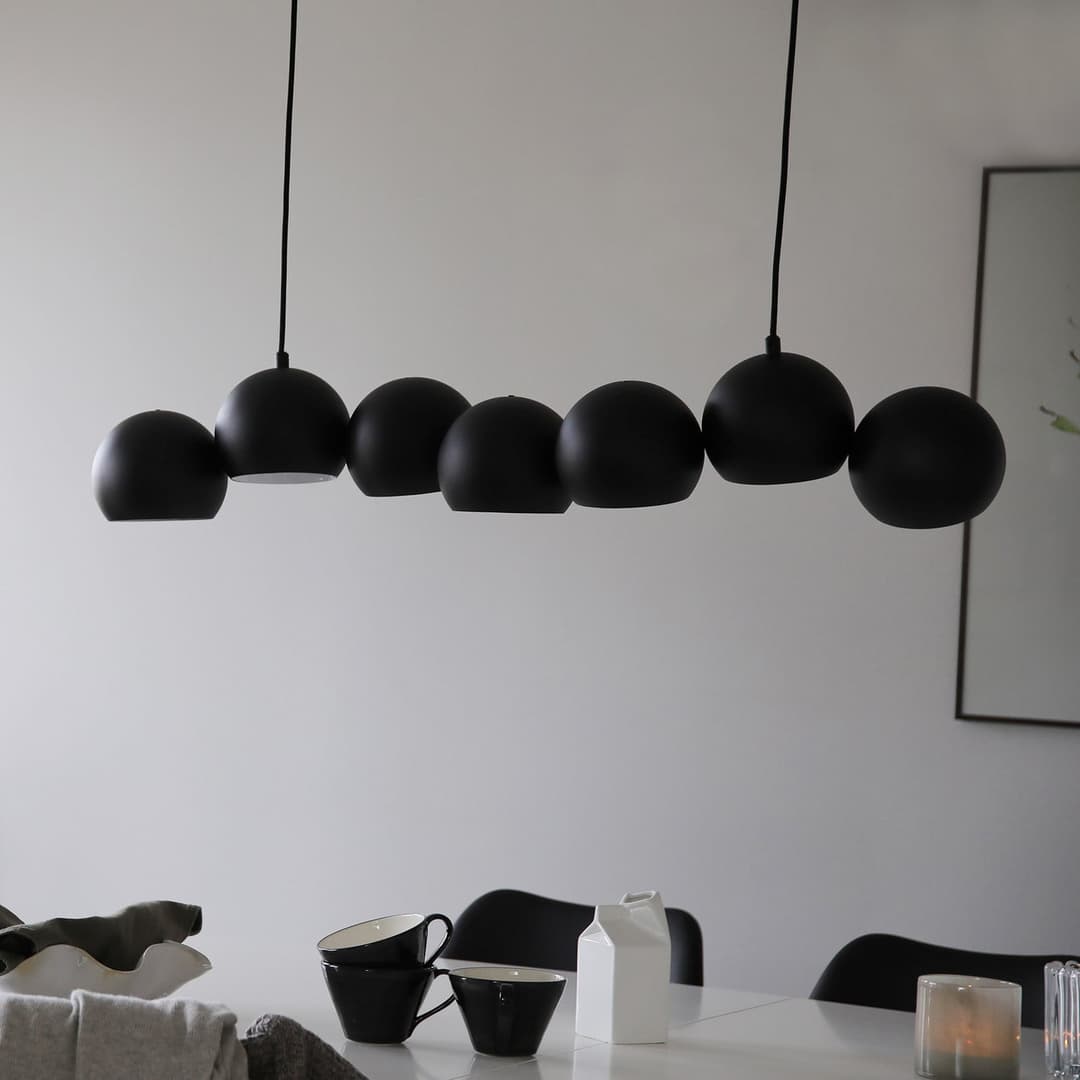 Cupolo 7 Pendelleuchte Black - Markslöjd - Wohnzimmer - Modern - Metall - Mehrflammig