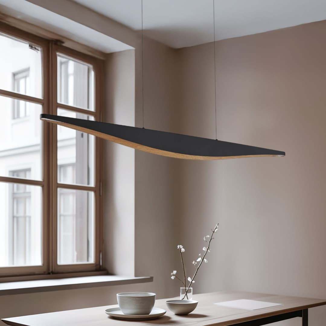 Clavit LED-Pendelleuchte, 140 cm, schwarz, dimmbar - Lucande - Wohnzimmer - Modern - Metall - Einflammig