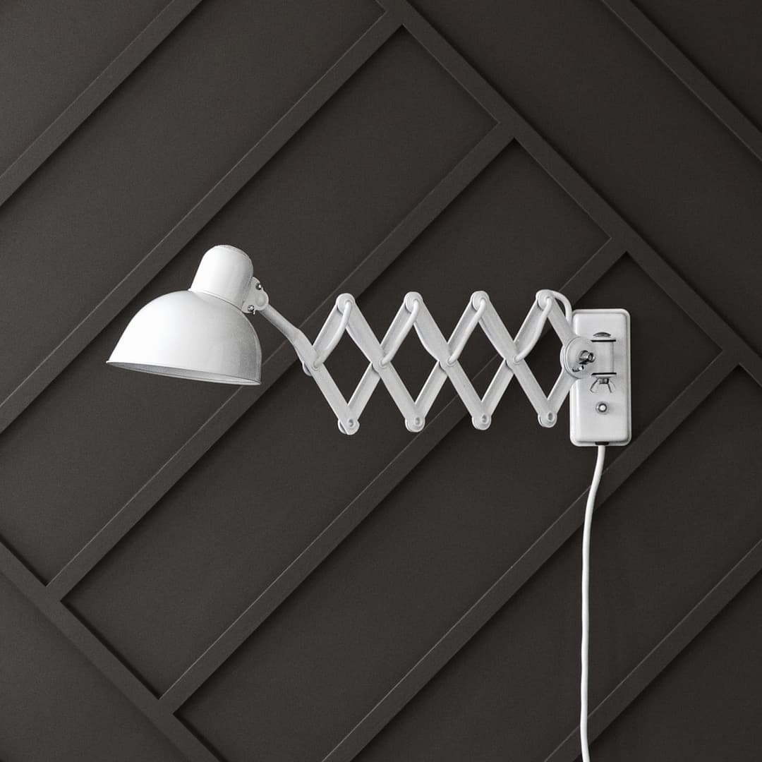 KAISER idell™ 6718-W Wand-/Saxeleuchte Weiß - Fritz Hansen Kaiser Idell 6718-W - Wohnzimmer - Design - Metall