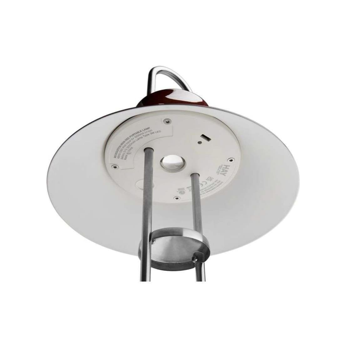 Mousqueton Portable Tischleuchte Oyster White - HAY - Wohnzimmer - Metall