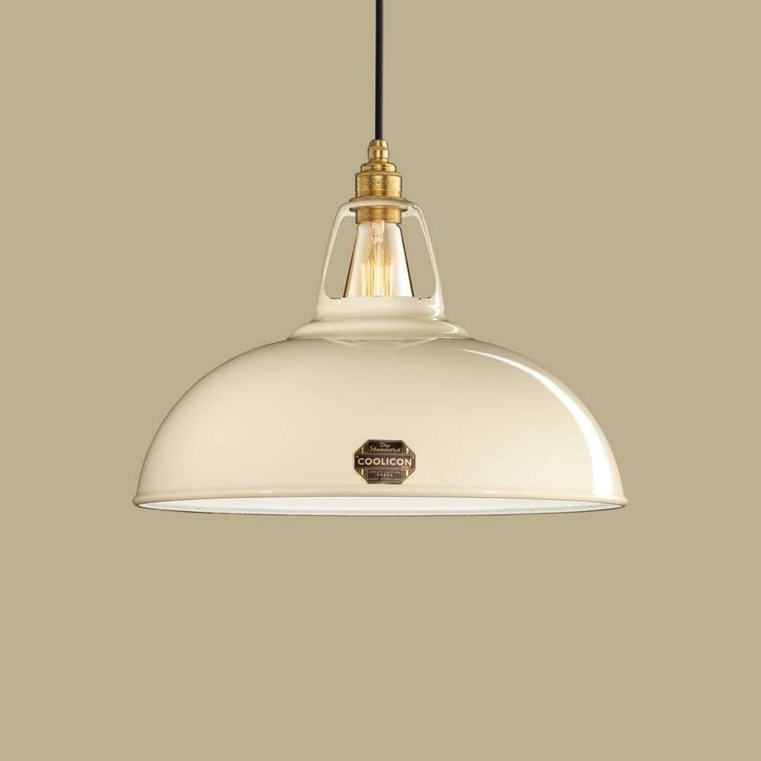 Large 1933 Design Pendelleuchte Classic Cream - Coolicon - Wohnzimmer - Metall