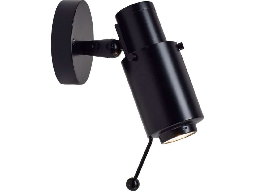 Biny Spot LED m/Stange Schwarz/Schwarz - DCW - Metall
