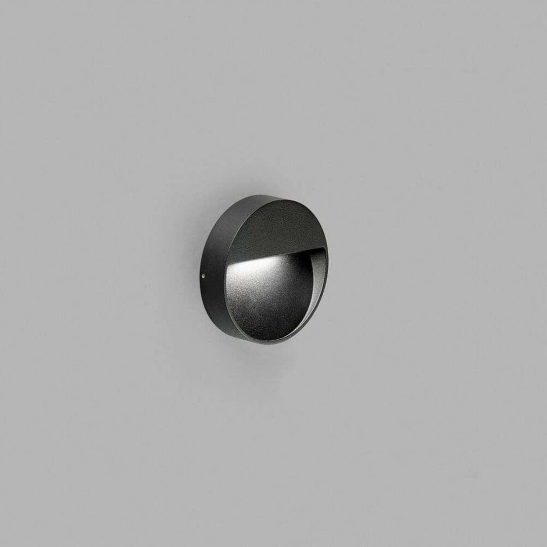 Serious 2 Wandleuchte IP54 2700K Schwarz - LIGHT-POINT - Terrasse - Aluminium